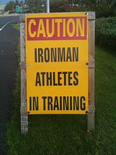 caution triathlets